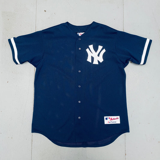 New York Yankees: Brett Gardner 2009 Navy Blue Majestic Stitched Jersey (L)