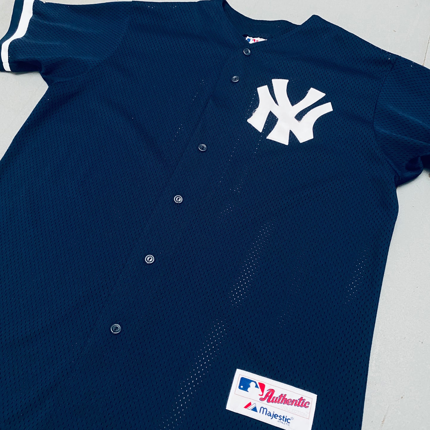 New York Yankees: Brett Gardner 2009 Navy Blue Majestic Stitched Jersey (L)