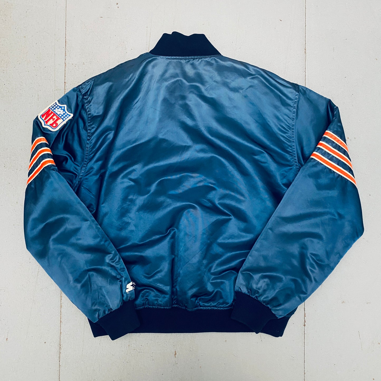 Chicago Bears: 1980's Satin "The Ditka" Proline Starter Bomber Jacket (XL)