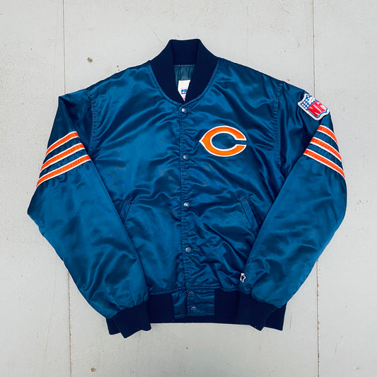 Chicago Bears: 1980's Satin "The Ditka" Proline Starter Bomber Jacket (M)