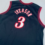 Philadelphia 76ers: Allen Iverson 1997/98 Black Champion Jersey (L)
