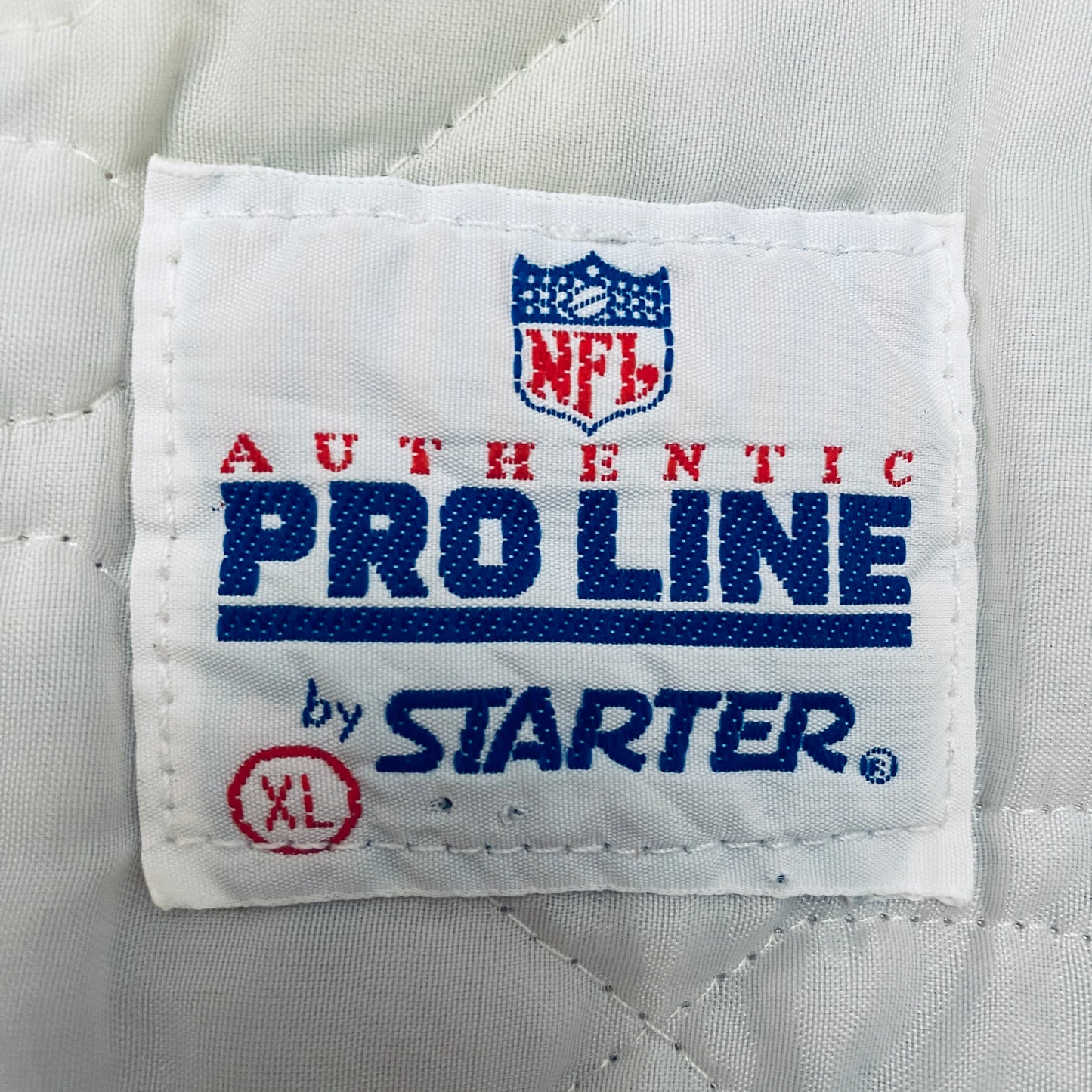 Dallas Cowboys: 1980's Satin Stitched Spellout Proline Starter Bomber Jacket (XL/XXL)