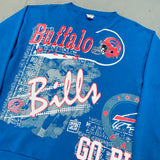 Buffalo Bills: 1990's All Over Graphic Print Sweat (M)