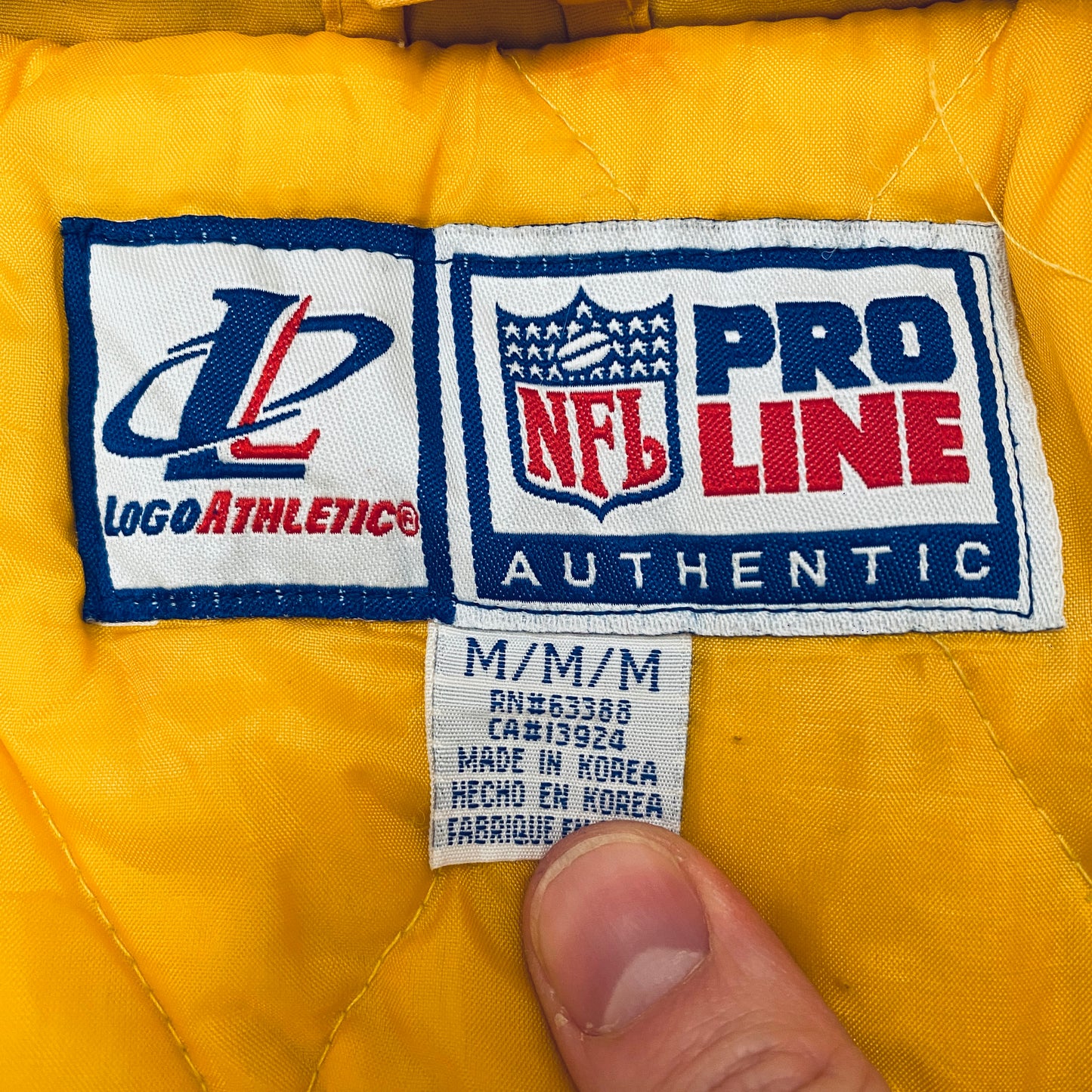 Green Bay Packers: 1990's Logo Athletic Fullzip Proline Jacket (M)