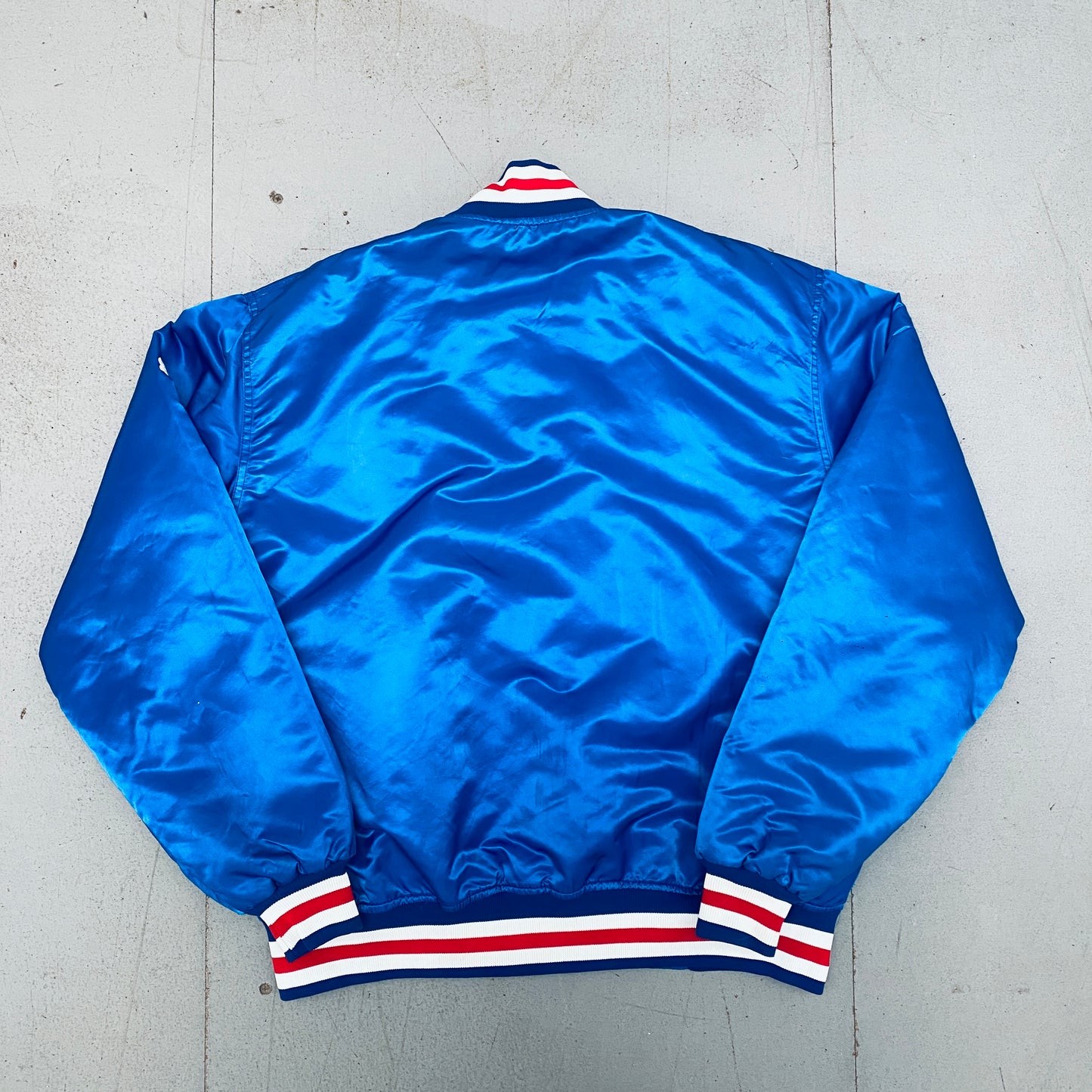 Chicago Cubs: 1980's Satin Diamond Collection Starter Bomber Jacket (XXL)