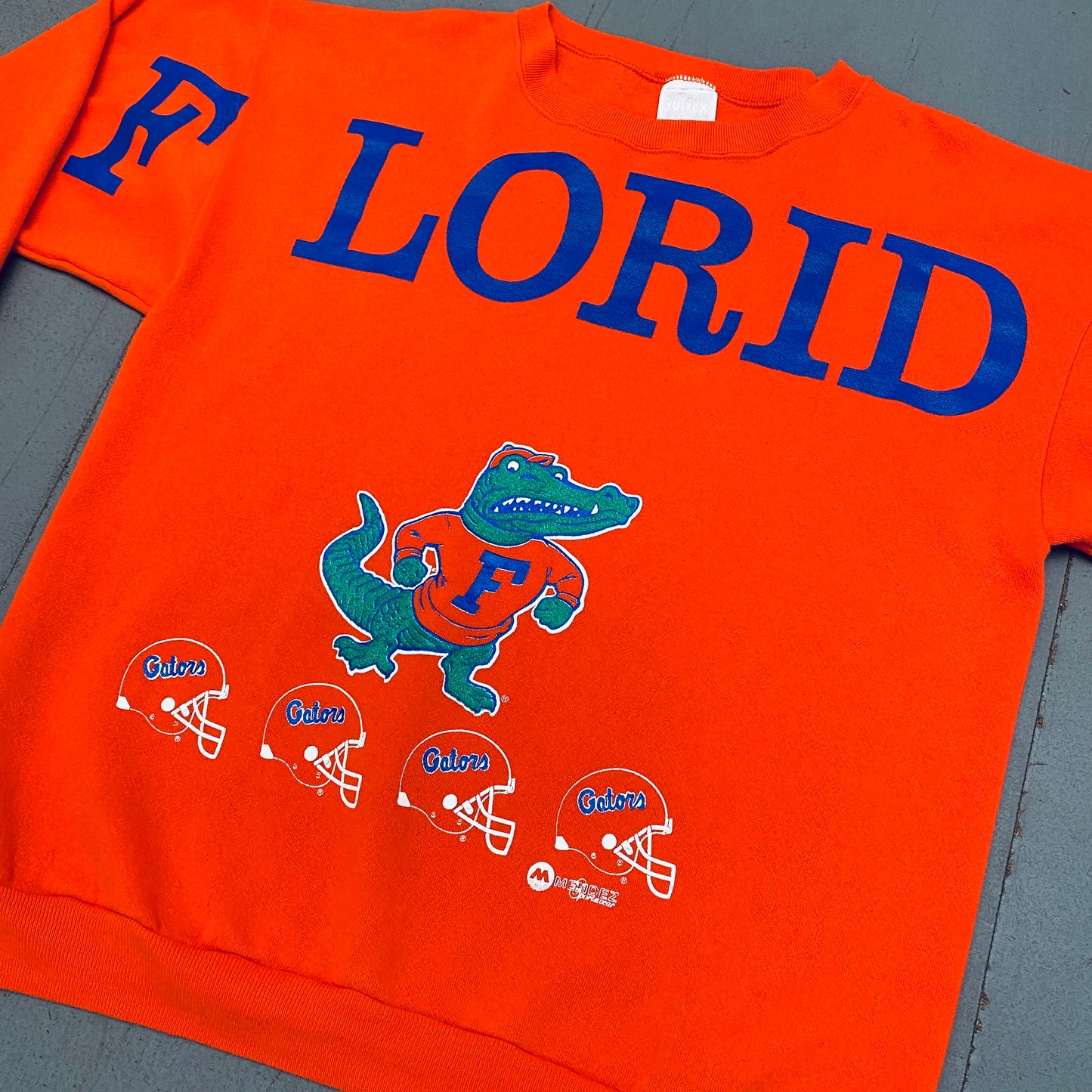 Florida Gators: 1990's HUGE Graphic Spellout Sweat (L/XL)