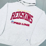 Washington Redskins: 1990's Russell Athletic Stitched Spellout Proline Hoodie (L)