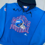 New York Giants: 1990's Apex One Embroidered Spellout Proline Hoodie (XL)