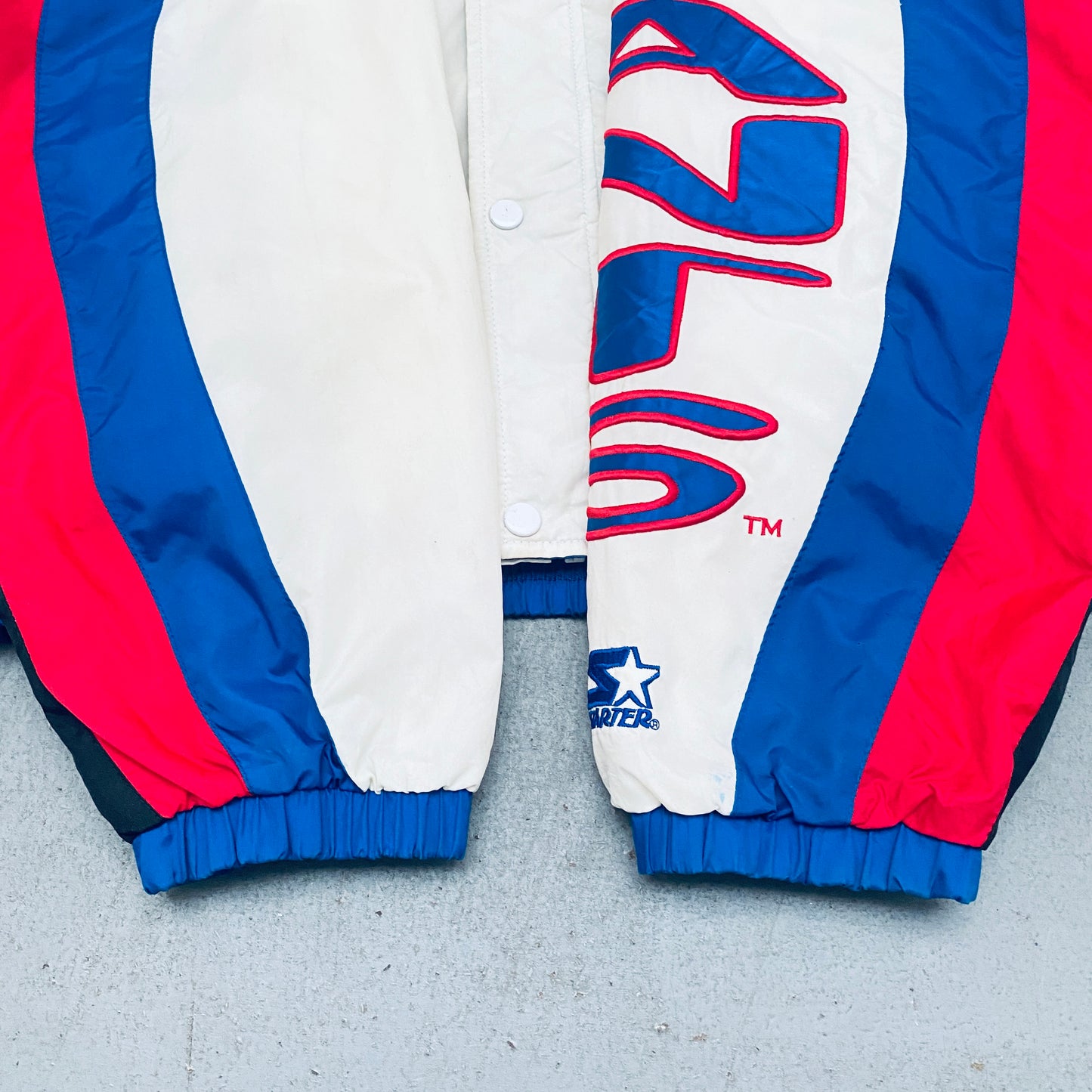 New York Giants: 1990's Fullzip Proline Starter Windbreaker (XL)