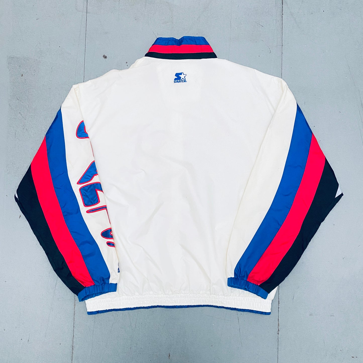 New York Giants: 1990's Fullzip Proline Starter Windbreaker (XL)