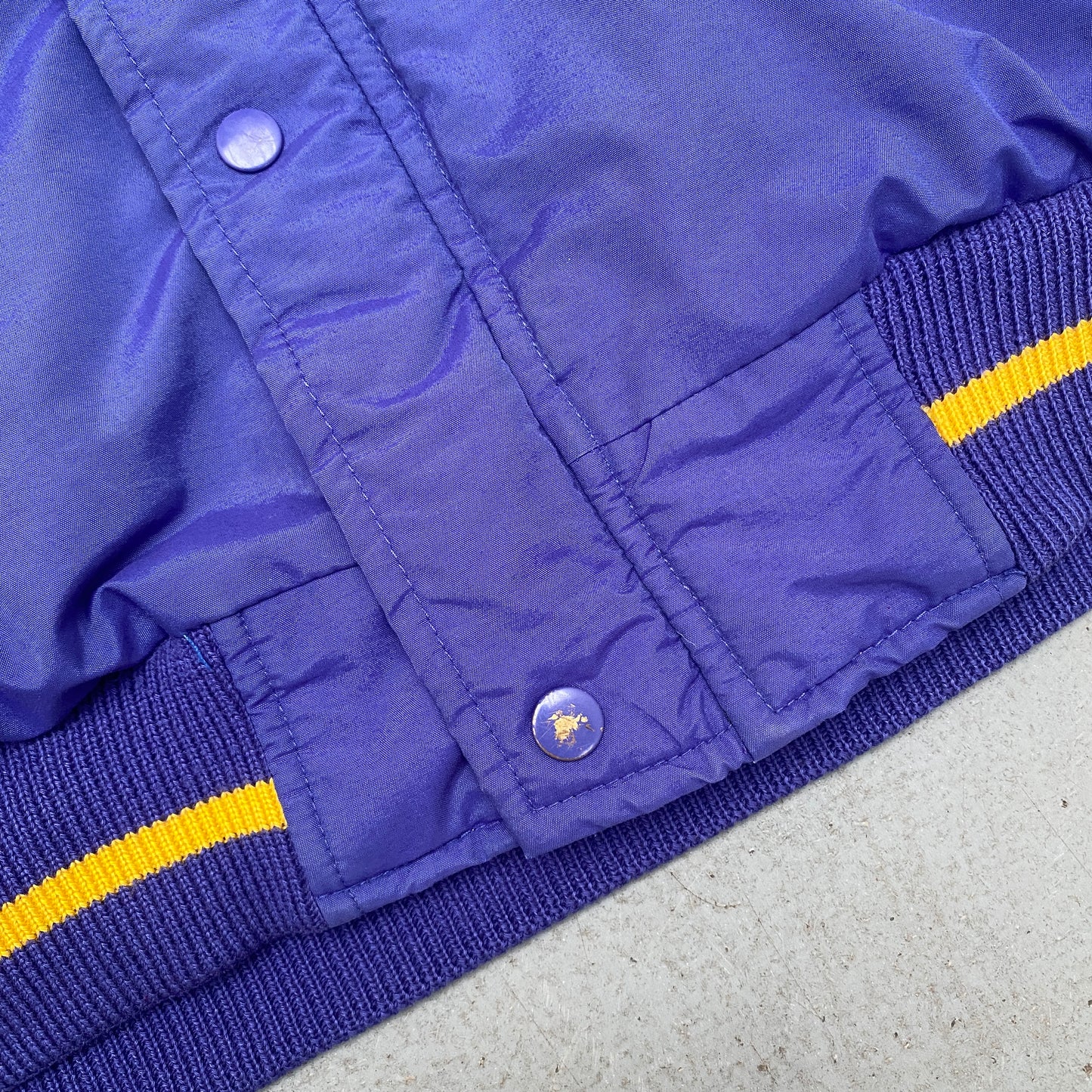 Minnesota Vikings: 1990's Reverse Embroidered Spellout Fullzip Starter Parka Jacket (M)