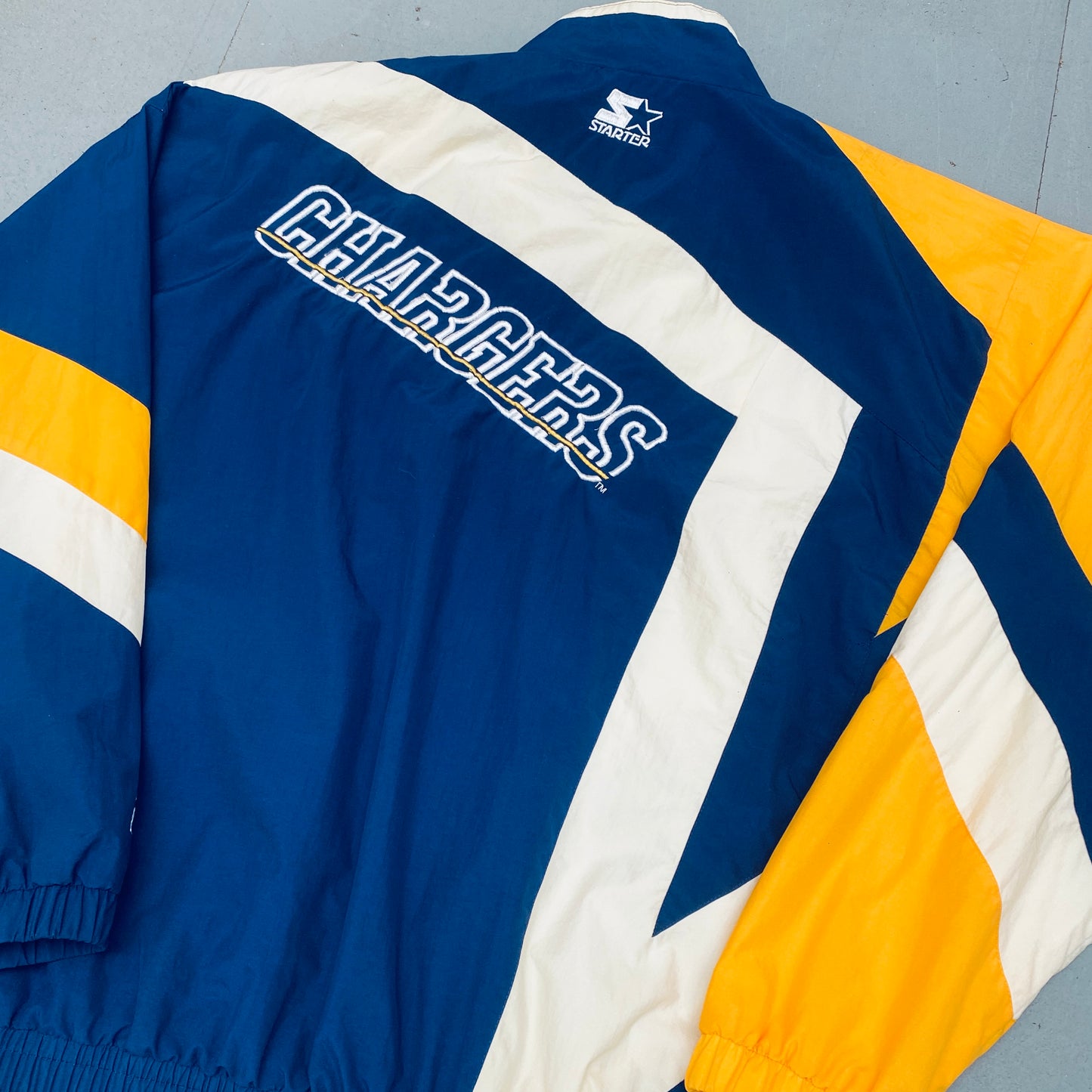 San Diego Chargers: 1990's Fullzip Proline Starter Windbreaker (XL)