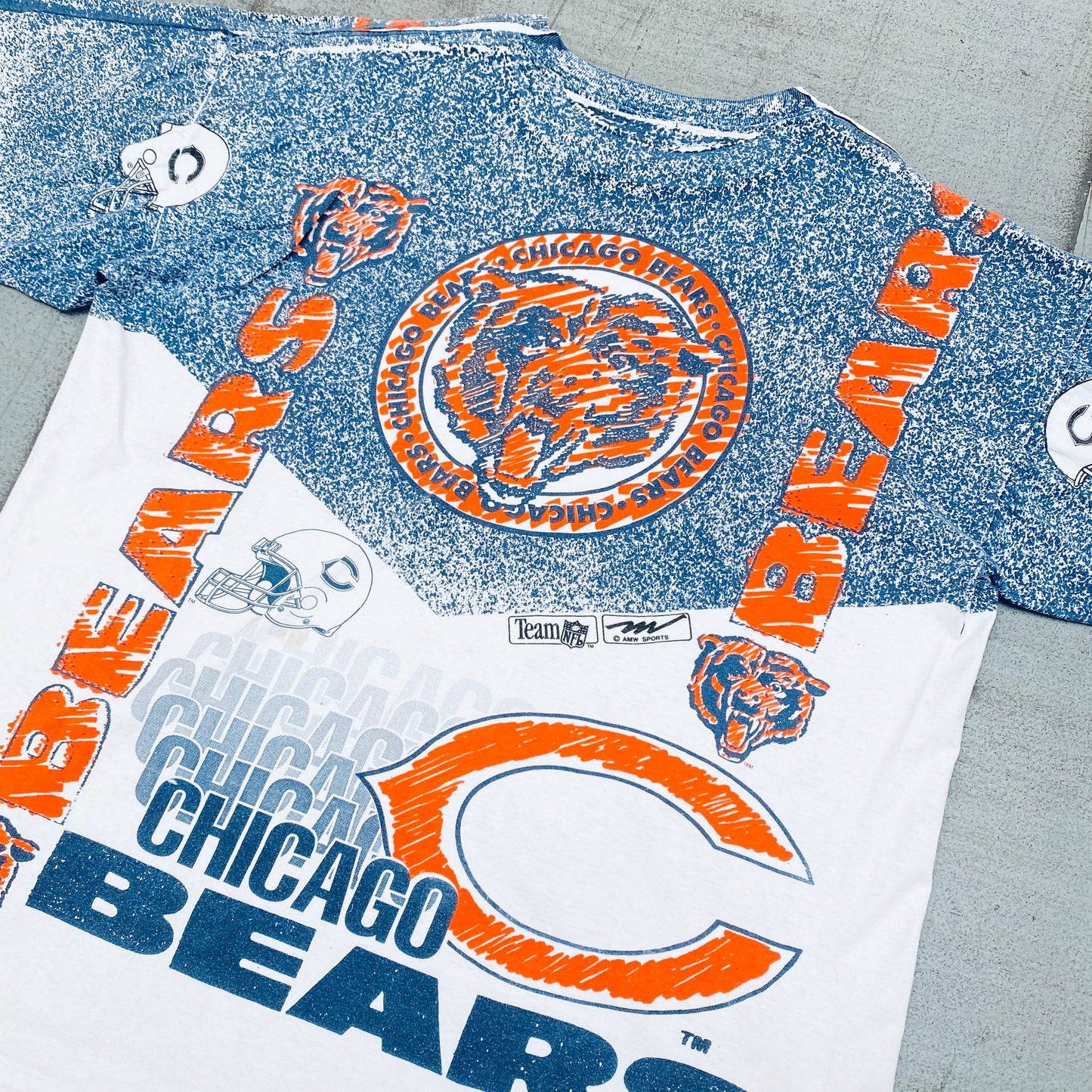 Chicago Bears: 1990's Magic Johnson T's All Over Print Tee (L/XL)