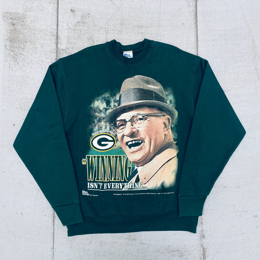 Green Bay Packers: 1996 Pro Player Super Bowl XXXI Vince Lombardi "Winning Isn't Everything..." Sweat (XL)