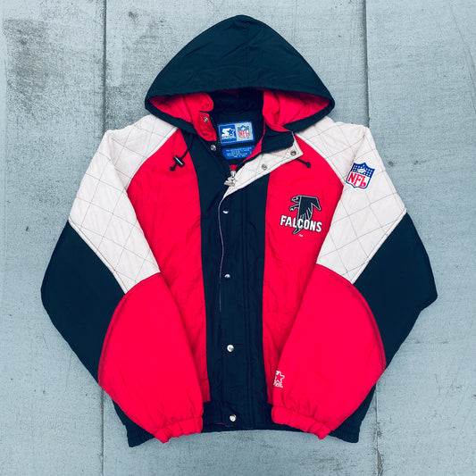 Atlanta Falcons: 1990's Fullzip Starter Jacket (L/XL)