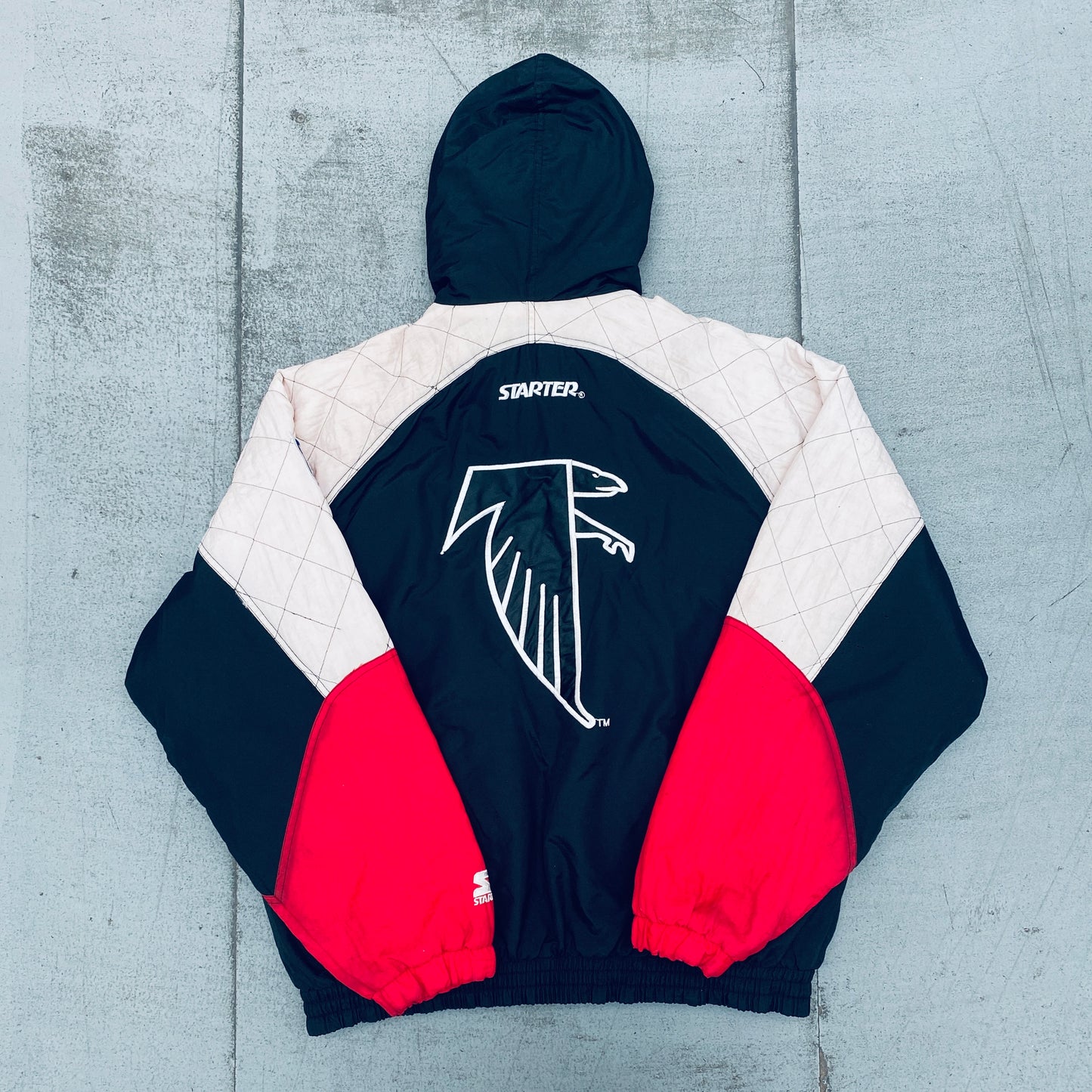 Atlanta Falcons: 1990's Fullzip Starter Jacket (L/XL)