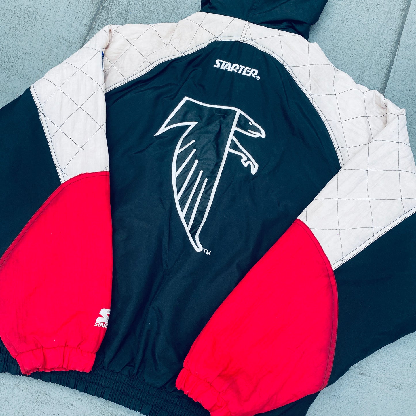 Atlanta Falcons: 1990's Fullzip Starter Jacket (L/XL)