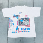 Houston Oilers: 1990's Salem Sportswear All Over Print Tee (L)