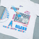 Houston Oilers: 1990's Salem Sportswear All Over Print Tee (L)