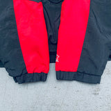 Kansas City Chiefs: 1990's Blackout 1/4 Zip Proline Starter Breakaway Jacket (XL)