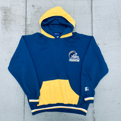 San Diego Chargers: 1990's Double Hood Starter Hoodie (XL)