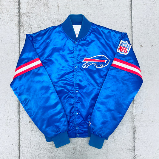 Buffalo Bills: 1980's Satin Proline Starter Bomber Jacket (S)