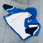 Indianapolis Colts: 1990's Apex One Ice Cream Man Wave Proline Fullzip Jacket (XL)