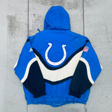 Indianapolis Colts: 1990's Apex One Ice Cream Man Wave Proline Fullzip Jacket (XL)