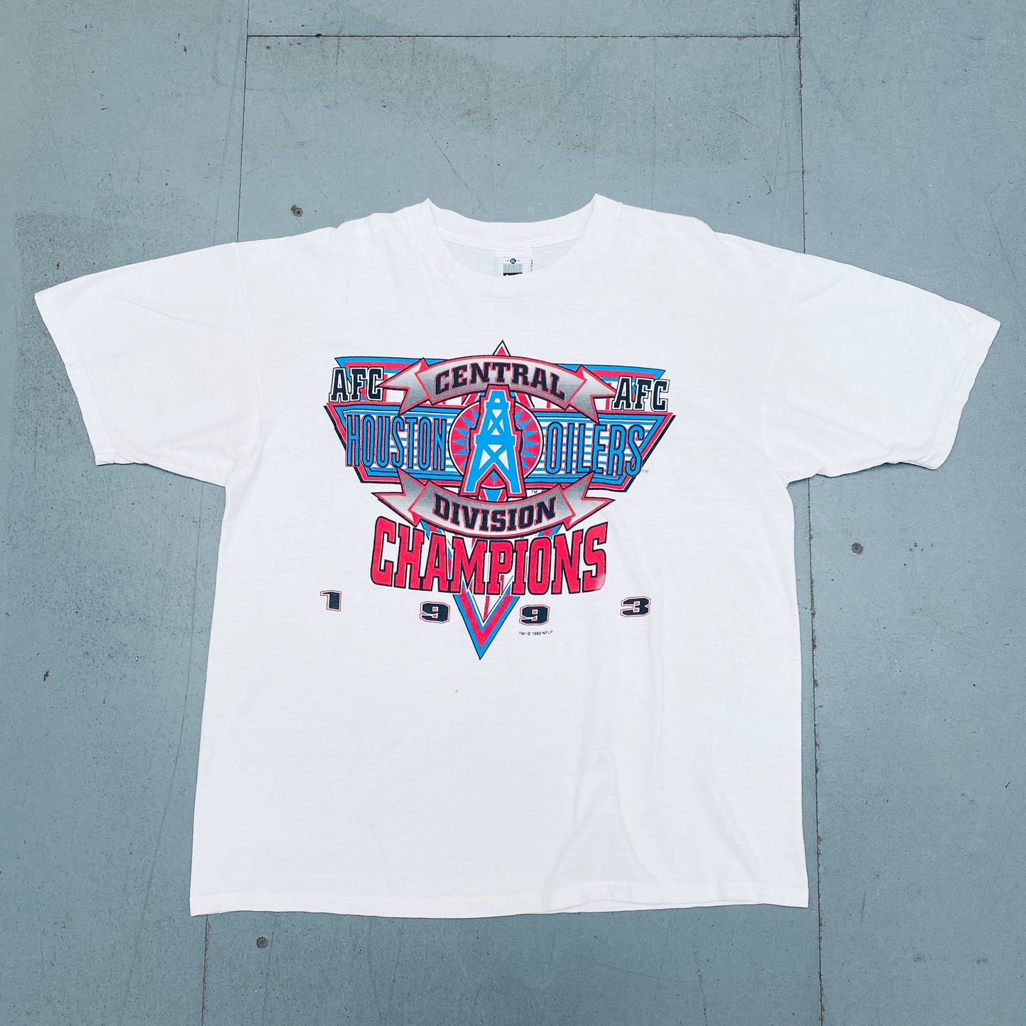 Houston Oilers: 1993 Central Division Champions Tee (XL)