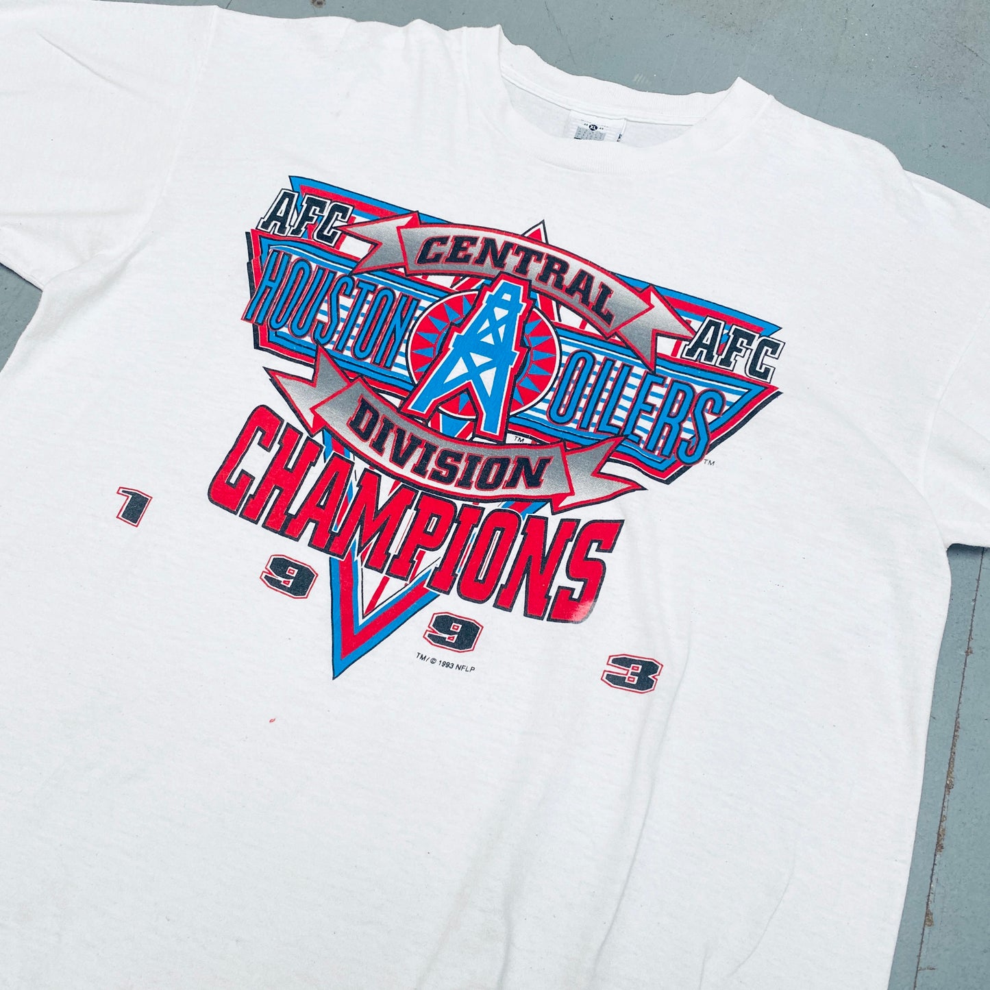 Houston Oilers: 1993 Central Division Champions Tee (XL)