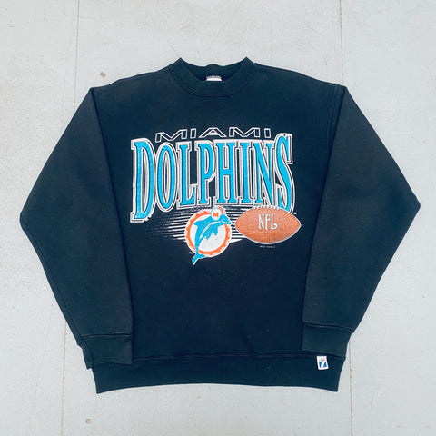 Miami Dolphins: 1990's Logo 7 Graphic Spellout Sweat (M)