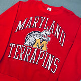 Maryland Terrapins: 1990's Logo 7 Graphic Spellout Sweat (M)