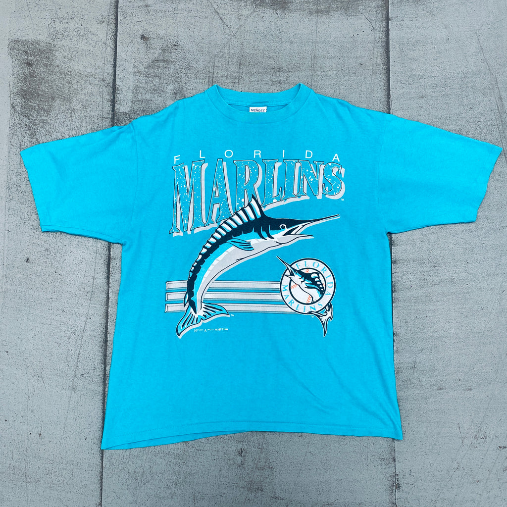 Florida Marlins: 1994 Graphic Spellout Tee (XL) – National Vintage