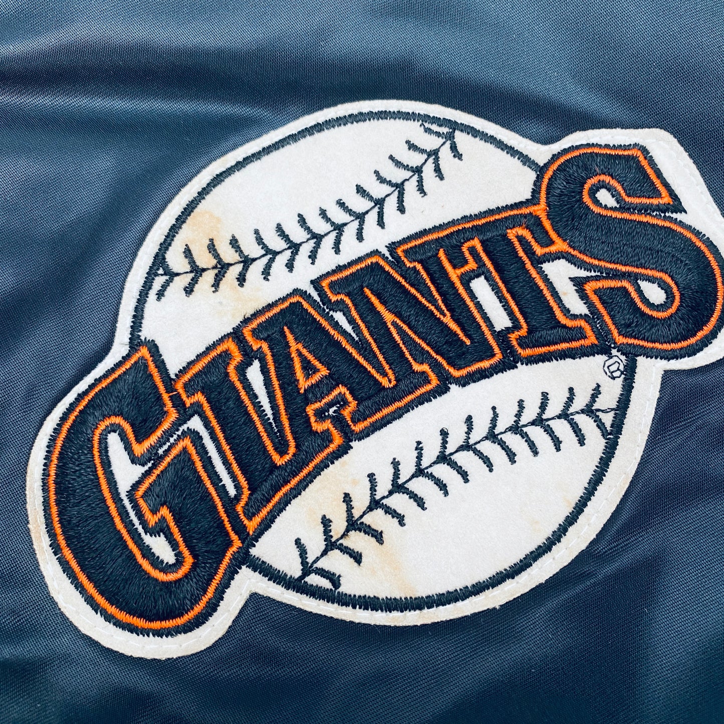 San Francisco Giants: 1990's Chalk Line Satin Bomber Jacket (L)