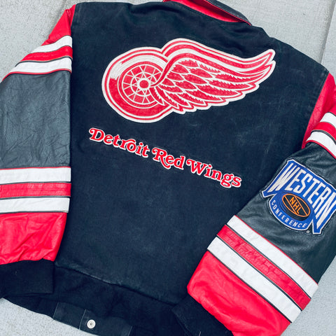 Vintage Jeff Hamilton Toronto Maple Leafs NHL Leather Jacket