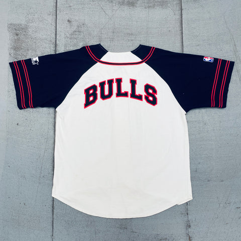 90's Chicago Bulls Starter NBA Baseball Jersey Size XL – Rare VNTG