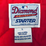 Cleveland Indians: 1990's Spellout Diamond Collection Dugout Starter Bomber Jacket (L)