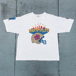 WLAF: London Monarchs 1991 Campri Graphic Spellout Tee (L)