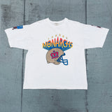 WLAF: London Monarchs 1991 Campri Graphic Spellout Tee (L)