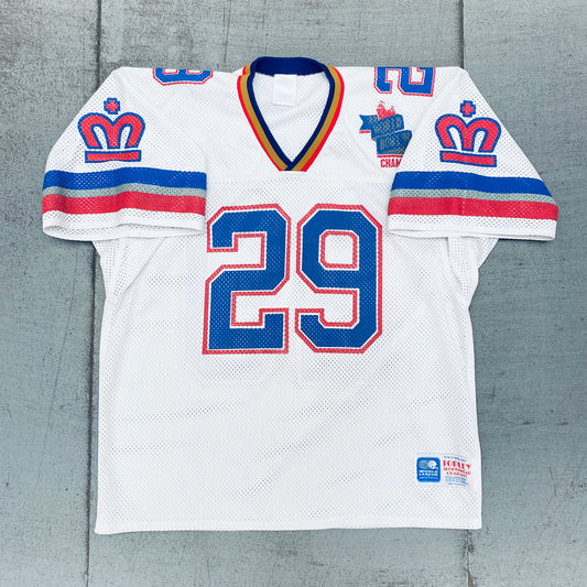 WLAF: London Monarchs 1991 Fan Jersey w/ World Bowl '91 Champions Patch (L)