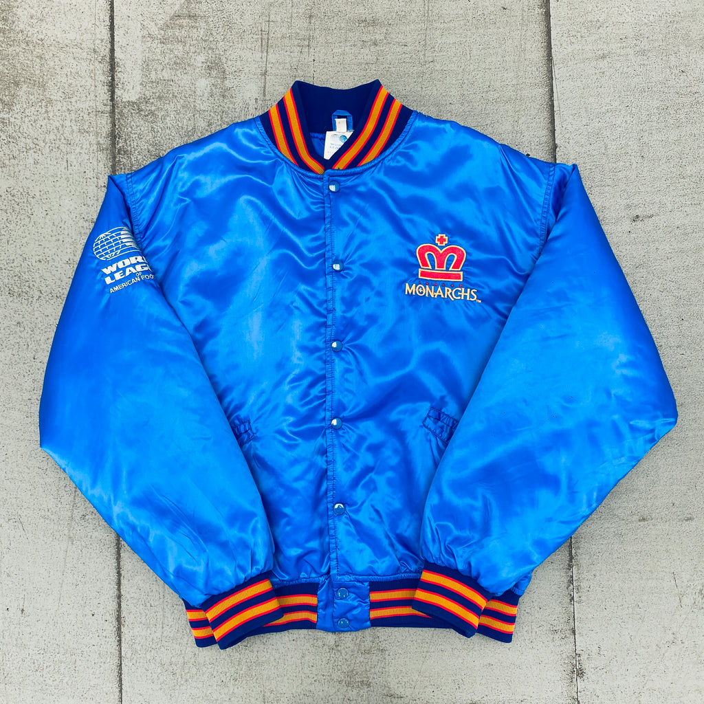 WLAF: London Monarchs 1992 Satin Reverse Embroidered Spellout