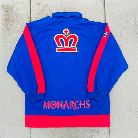 WLAF: London Monarchs 1995 Reebok Pro Team Fullzip Trench Coat (L)