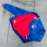 New York Rangers: 1980's Satin Starter Bomber Jacket (XL)