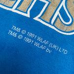 WLAF: London Monarchs 1991 Graphic Spellout Tee (L)
