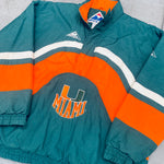 Miami Hurricanes: 1990's Apex One 1/4 Zip Wave Breakaway Jacket (L)