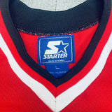 Indiana Hoosiers: 1990's Starter Hockey Jersey (L)