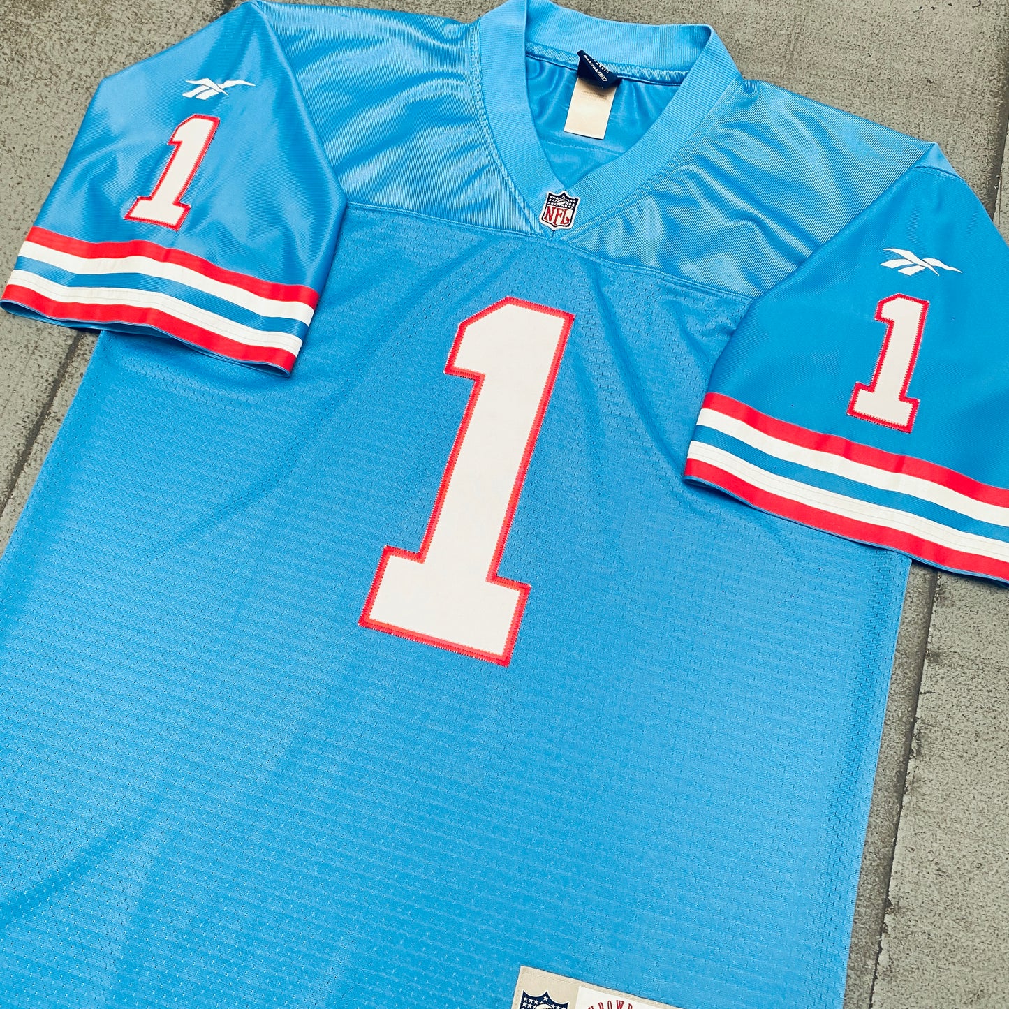 Houston Oilers: Warren Moon 1990 Throwback Jersey - Stitched (M)