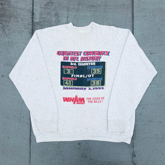 Buffalo Bills: 1993 "The Greatest Comback In NFL History" Sweat (L)