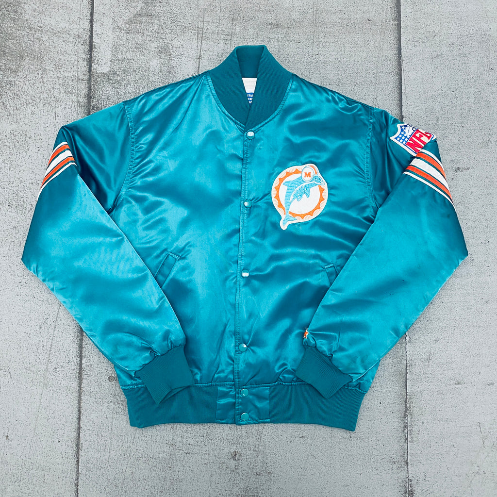 Miami Dolphins: 1980's Satin Starter Bomber Jacket (M) – National Vintage  League Ltd.