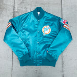 Miami Dolphins: 1980's Satin Starter Bomber Jacket (M)